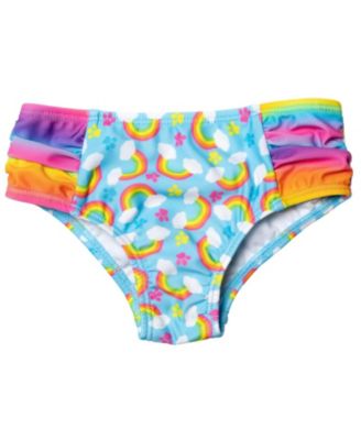 Toddler Girls Rash Guard Tankini Top and Bikini Bottom 3 Piece Swimsuit Set