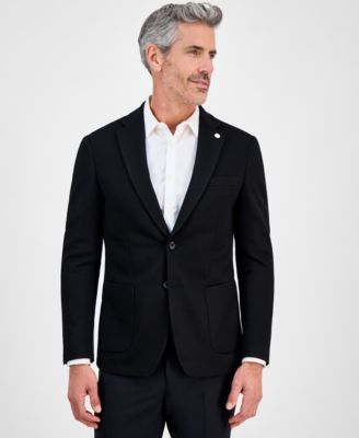 Tom Baine - Men's Slim-Fit Waffle Stretch Sport Coat