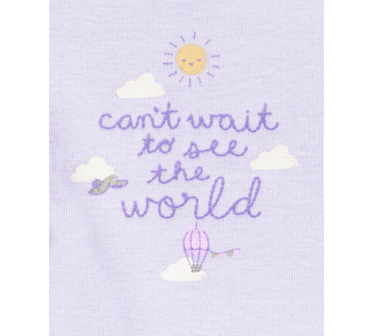 Carter's Baby Girls Cotton Balloons-print Little Cardigan, Bodysuit & Pants, 3 Piece Set