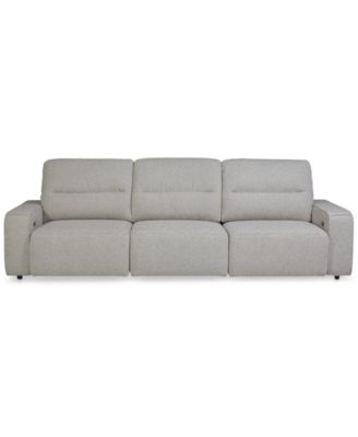 Macy's Frandlyn Fabric Power Sectional Collection Exclusively At Macys In Gray