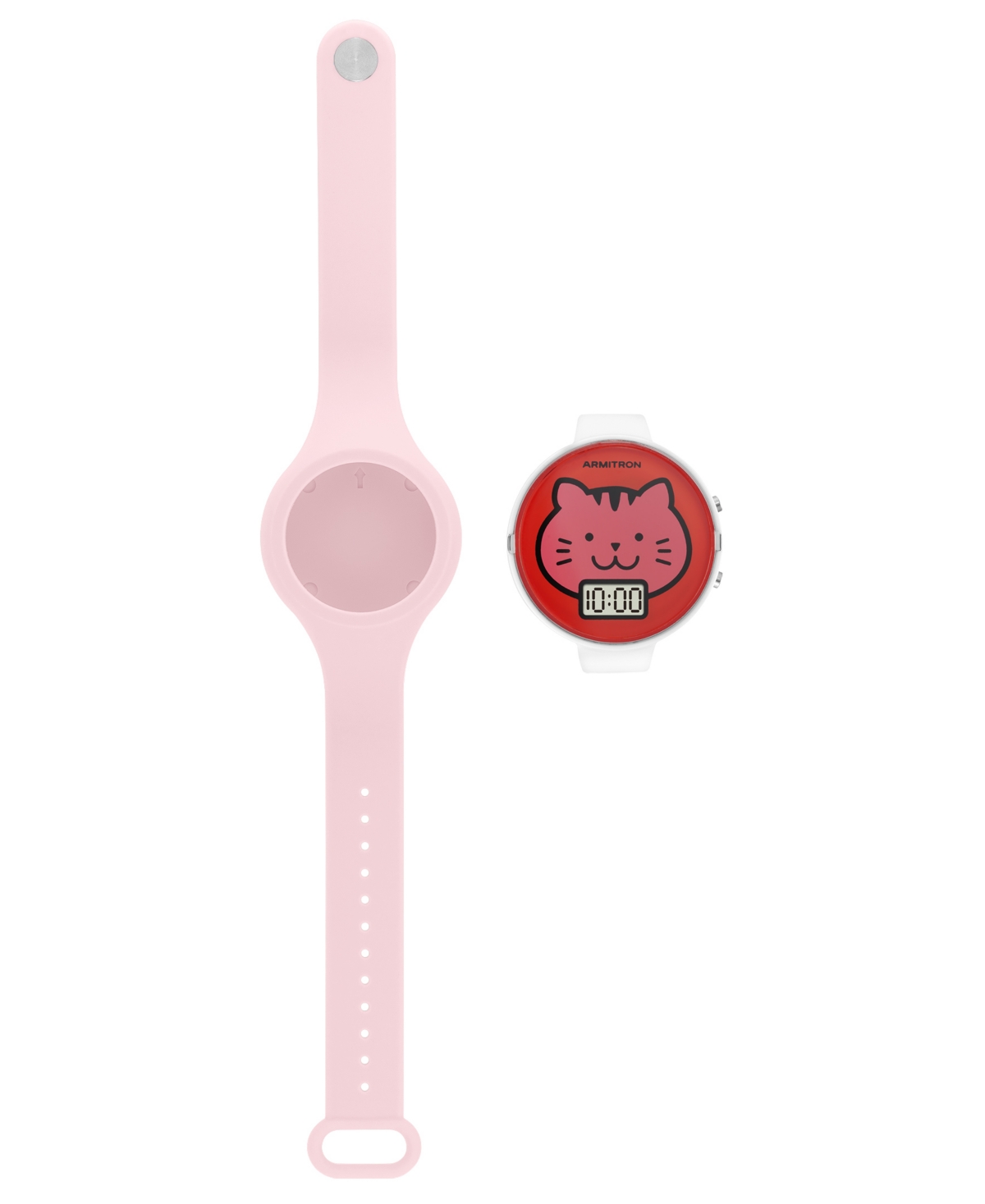 Armitron Kid's Quartz Happy Pals Pink Silicone Watch, 30mm In Pink