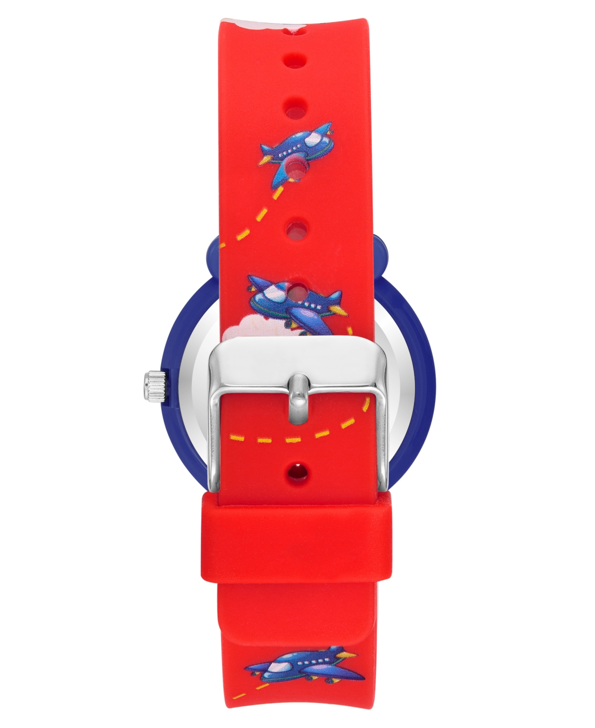 Armitron Kid's Quartz Cream Big Red Airplane Watch, 31mm In Red,navy