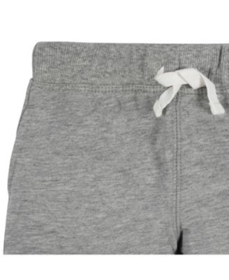 Baby Boys 3-Pack Pull-On Knit Shorts, Gray & Black, 18 Months