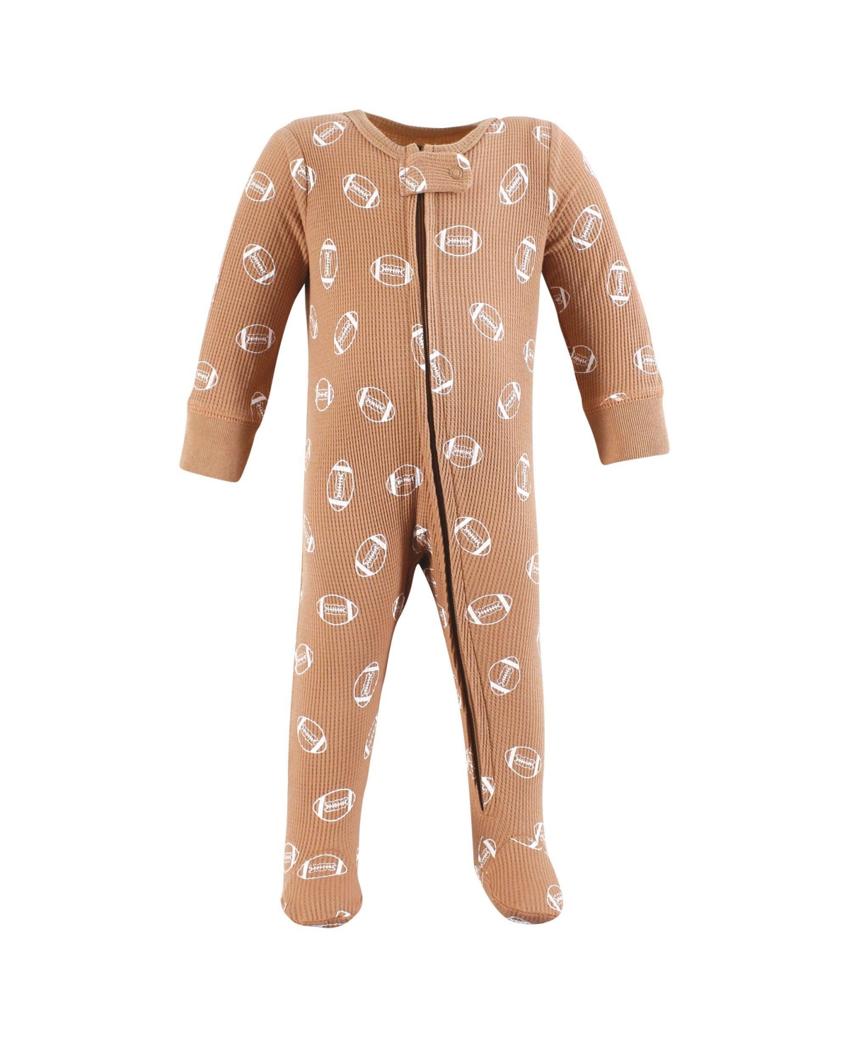Hudson Baby Boys Cozy Thermal Zippered One-Piece Outfits 2-Pack