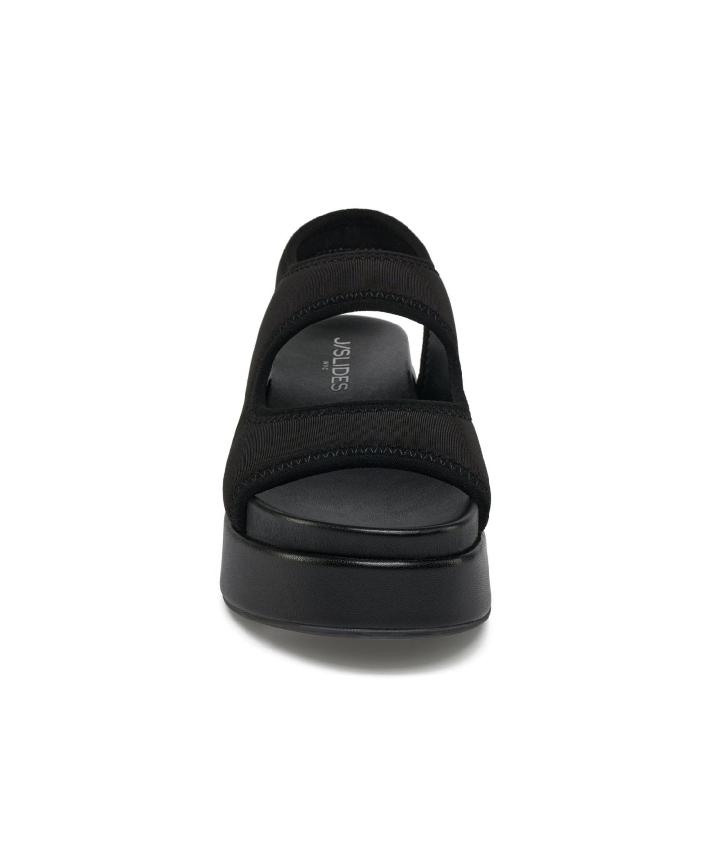 Женские сандалии JSlides Blair Sandal, цвет: Чёрный кожаный — фото 6