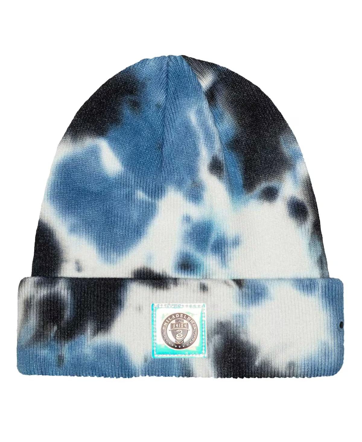 Men's Philadelphia Union Psychedelic Tie-Dye Cuffed Knit Hat - Black