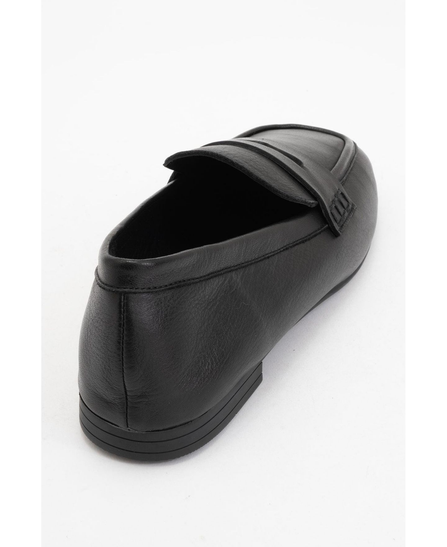 Женские туфли Forever & Always Shoes Skye Leather Loafer, цвет: Чёрный кожаный — фото 3