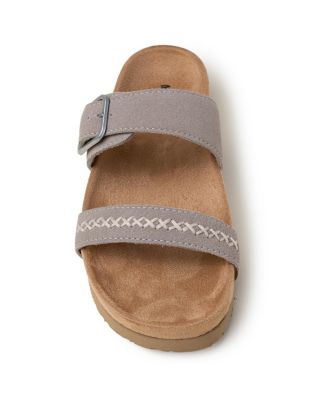 Women's Gideon Suede 2-Strap Buckle Sandals