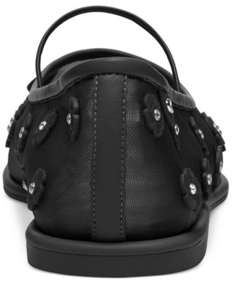 Emilia Tea Rose Mesh Ballet Flats