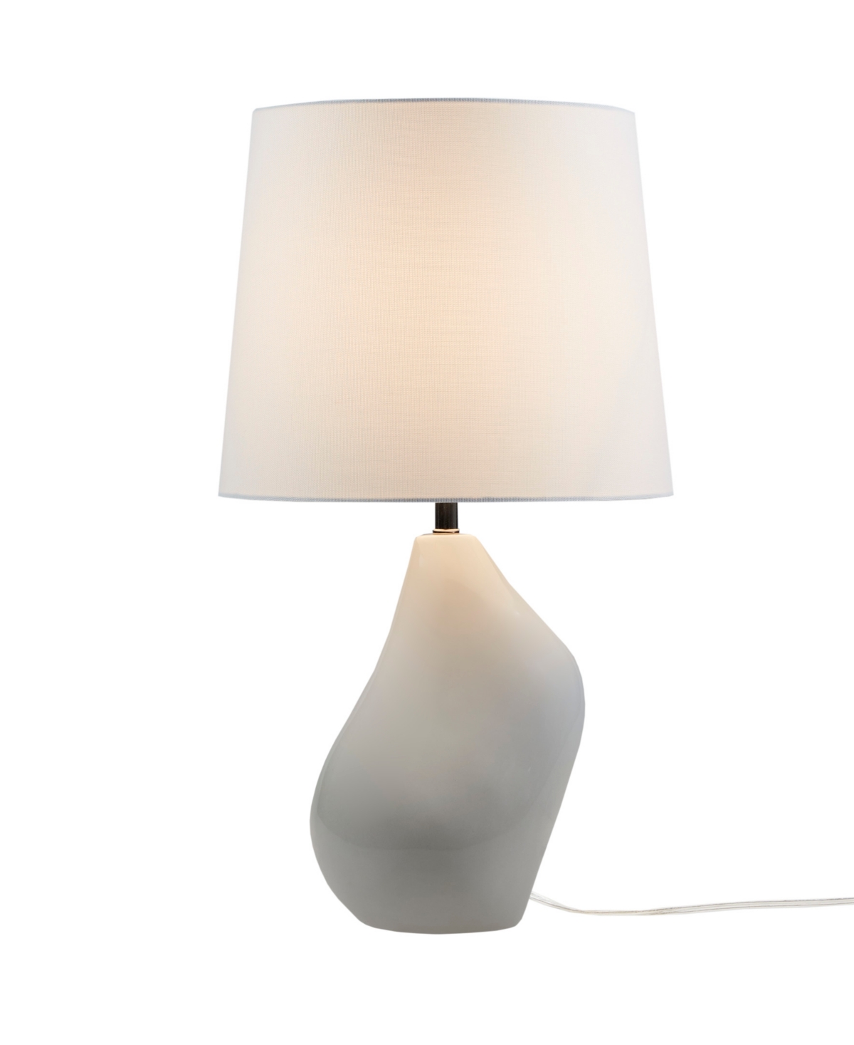 Ink+ivy 21.75" Zenglossy Asymmetrical Ceramic Table Lamp In Gray