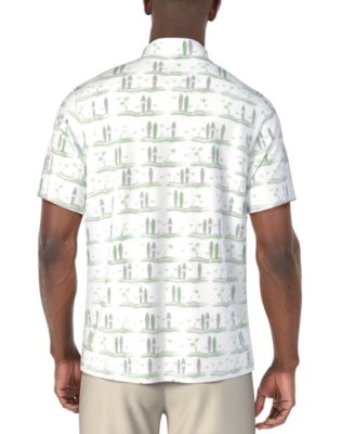 Men's Surfboard-Print Polo Shirt