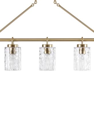77.5" Curiana 5-light Linear Iron Chandelier