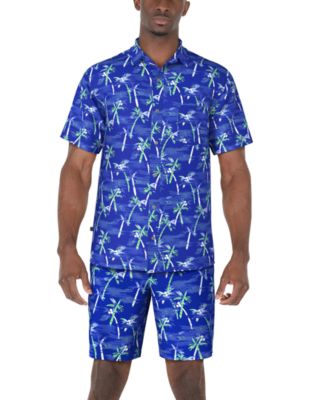 Men's Palm Tree Printed 8" Shorts