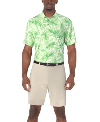 Men's Tropical Leaf-Print Polo Shirt