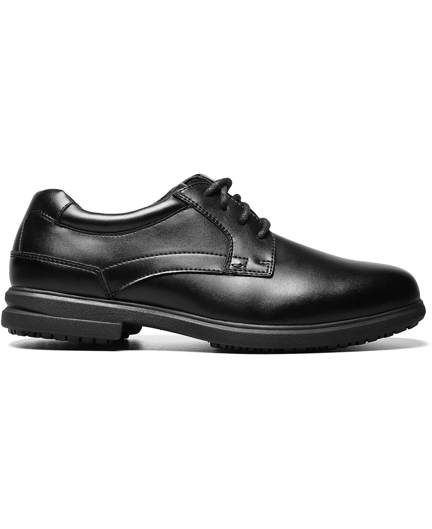 Nunn Bush Men's Sherman Plain Toe Slip Resistant Oxford, цвет: Чёрный — фото 3