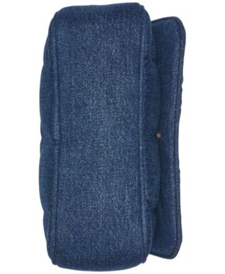 Voyage Quilted Denim Crossbody Bag