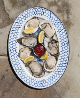 Fish Camp Enamelware Oval Platter