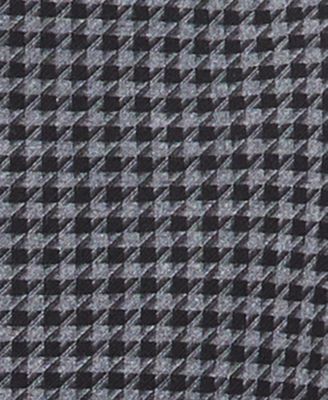 Men's Classic-Fit Houndstooth Double-Breasted Suit Separate Vest