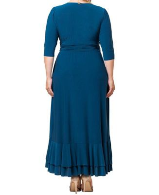 Plus Size Veronica Ruffled Evening Gown