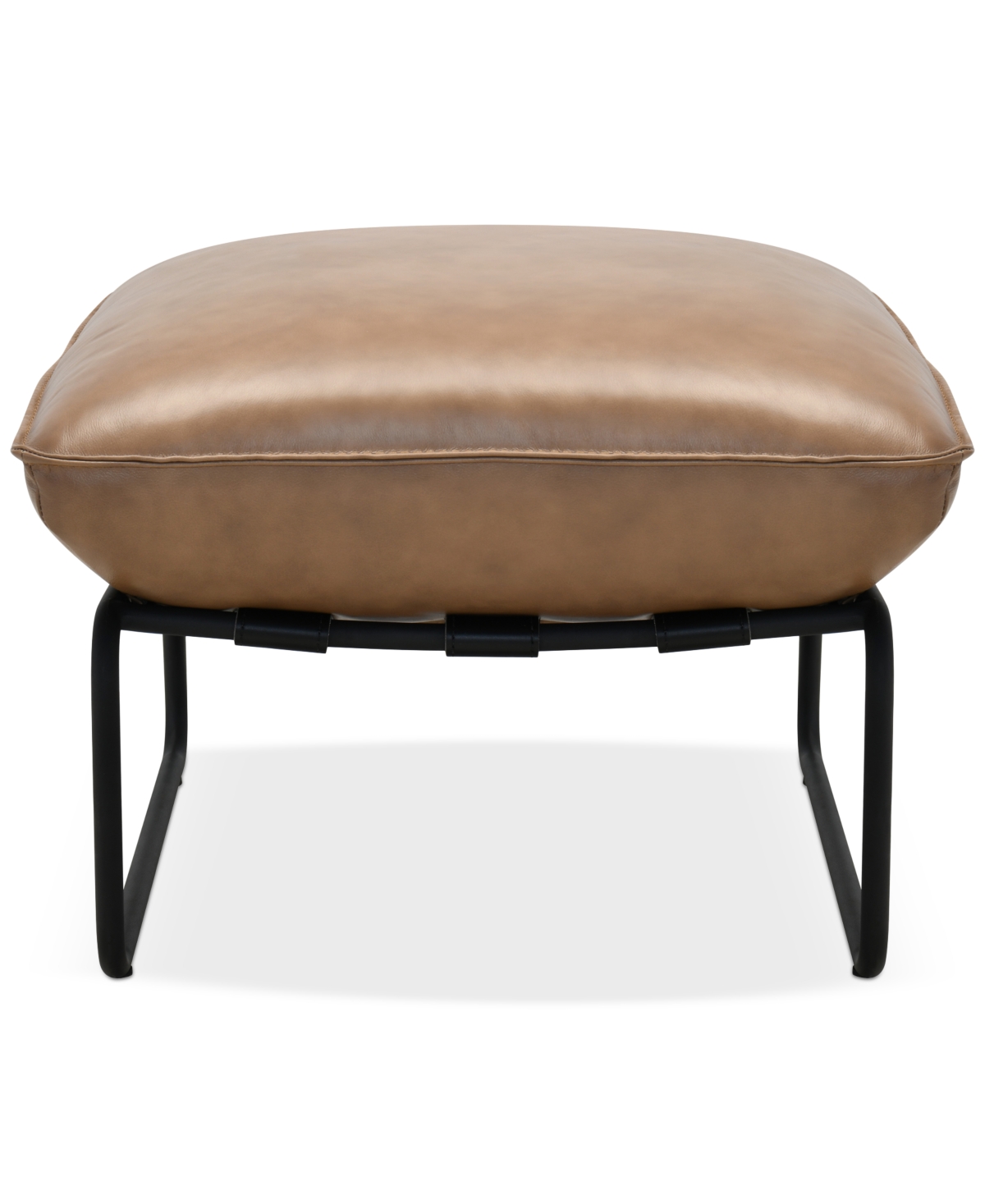 Macy's Briannie Leather Ottoman, Exclusively At
