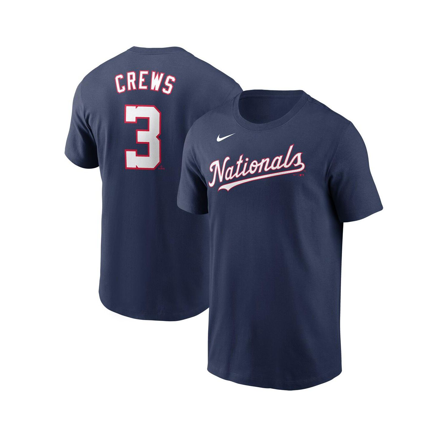 Men's Dylan Crews Navy Washington Nationals Fuse Name & Number T-Shirt