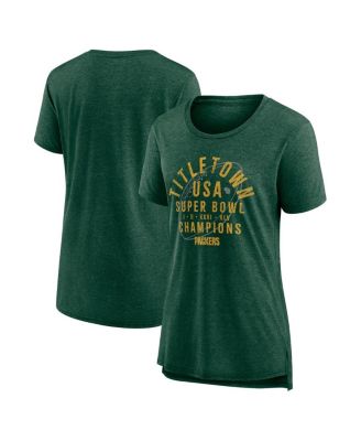 Nike - Women's Green Bay Packers Vintage Graphic Tri-Blend Scoop Neck T-Shirt