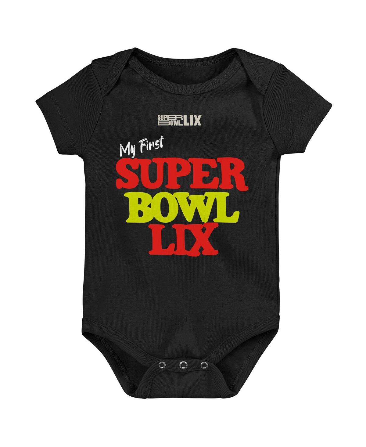 Outerstuff Newborn Black Super Bowl Lix My First Bodysuit In Black