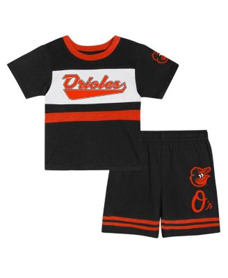 Outerstuff - Toddler Black Baltimore Orioles Bonus Ball T-Shirt Shorts Set
