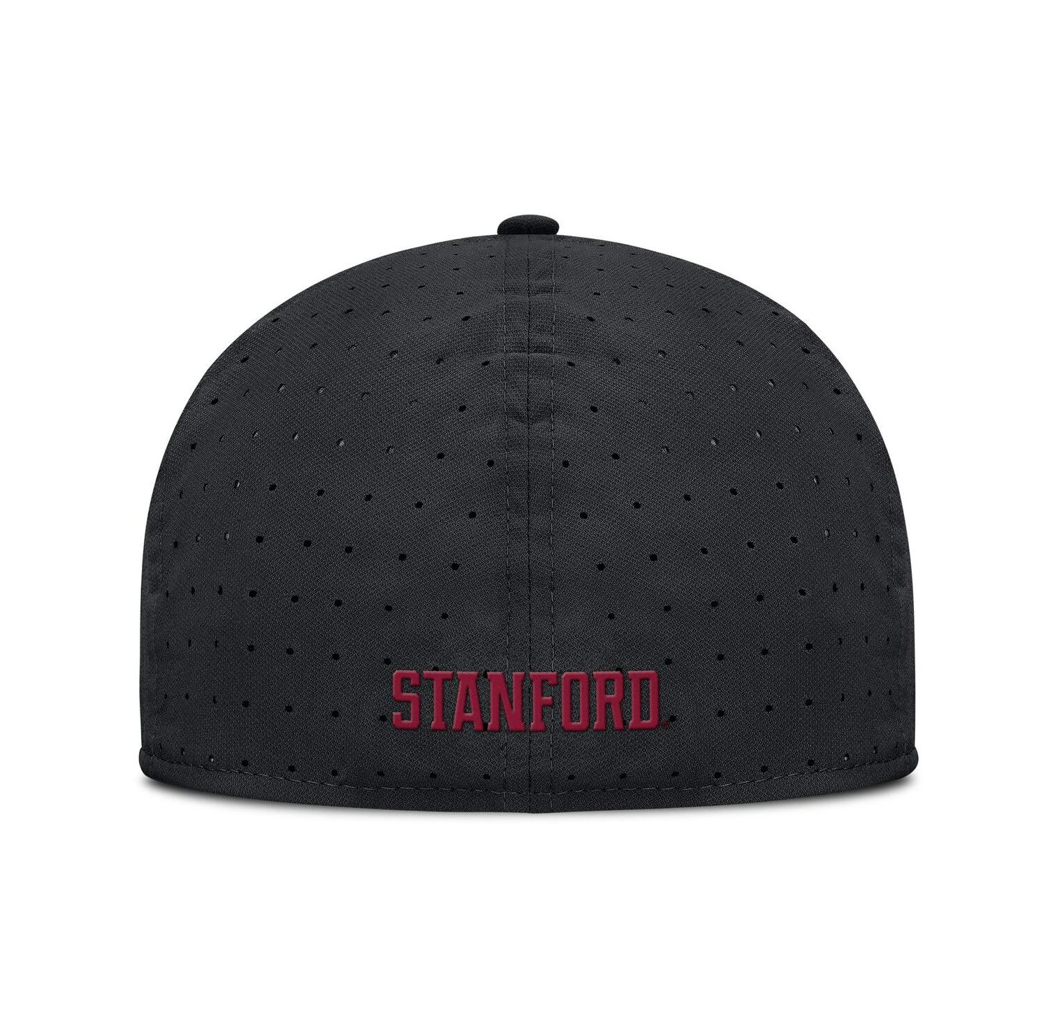 Men's Black Stanford Cardinal On-Field Dugout True Performance Fitted Hat
