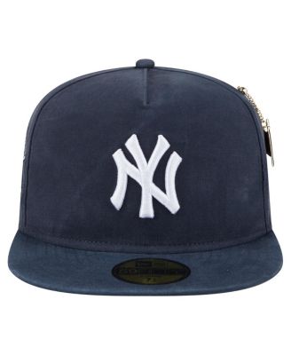 Men's Navy New York Yankees Championship Side Flag A-Frame 59FIFTY Fitted Hat