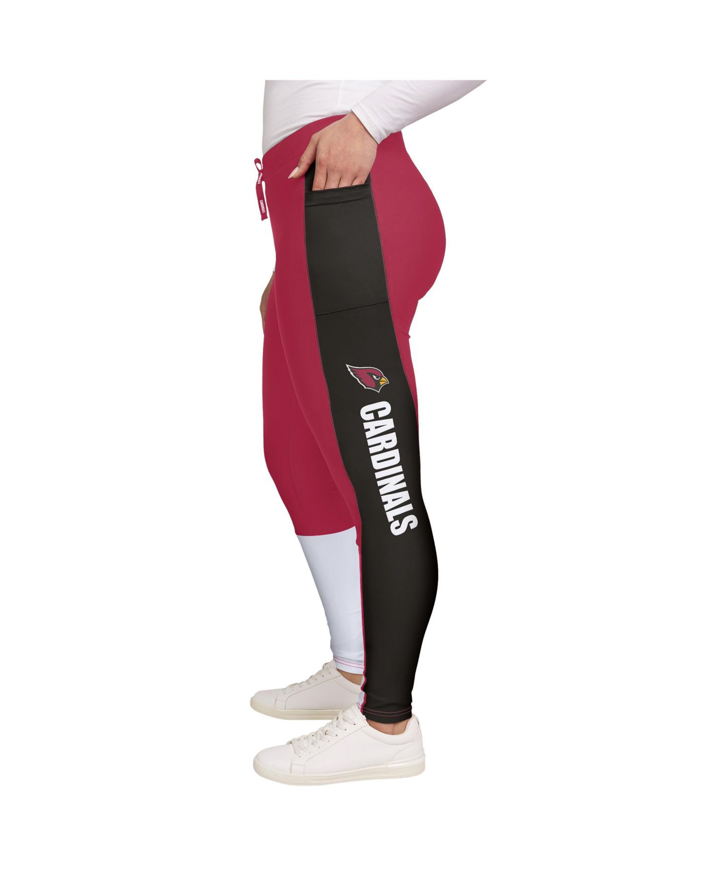 Женские леггинсы WEAR by Erin Andrews Cardinal/Black Arizona Cardinals Color Block — фото 2