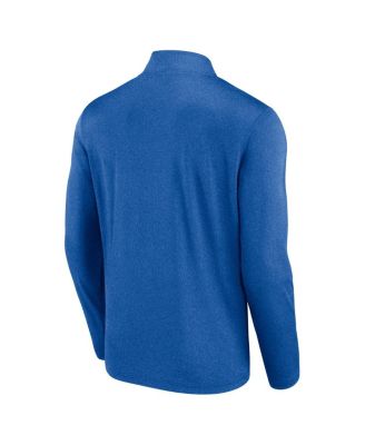 Men's Heather Royal Philadelphia Phillies Head-to-Head Quarter-Zip Pullover Sweatshirt