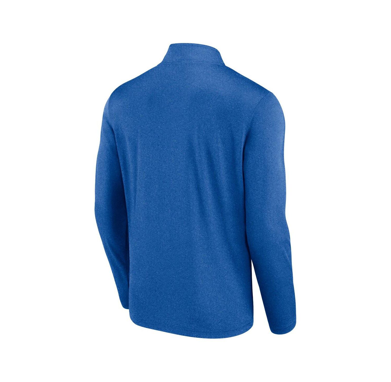 Men's Heather Royal Philadelphia Phillies Head-to-Head Quarter-Zip Pullover Sweatshirt