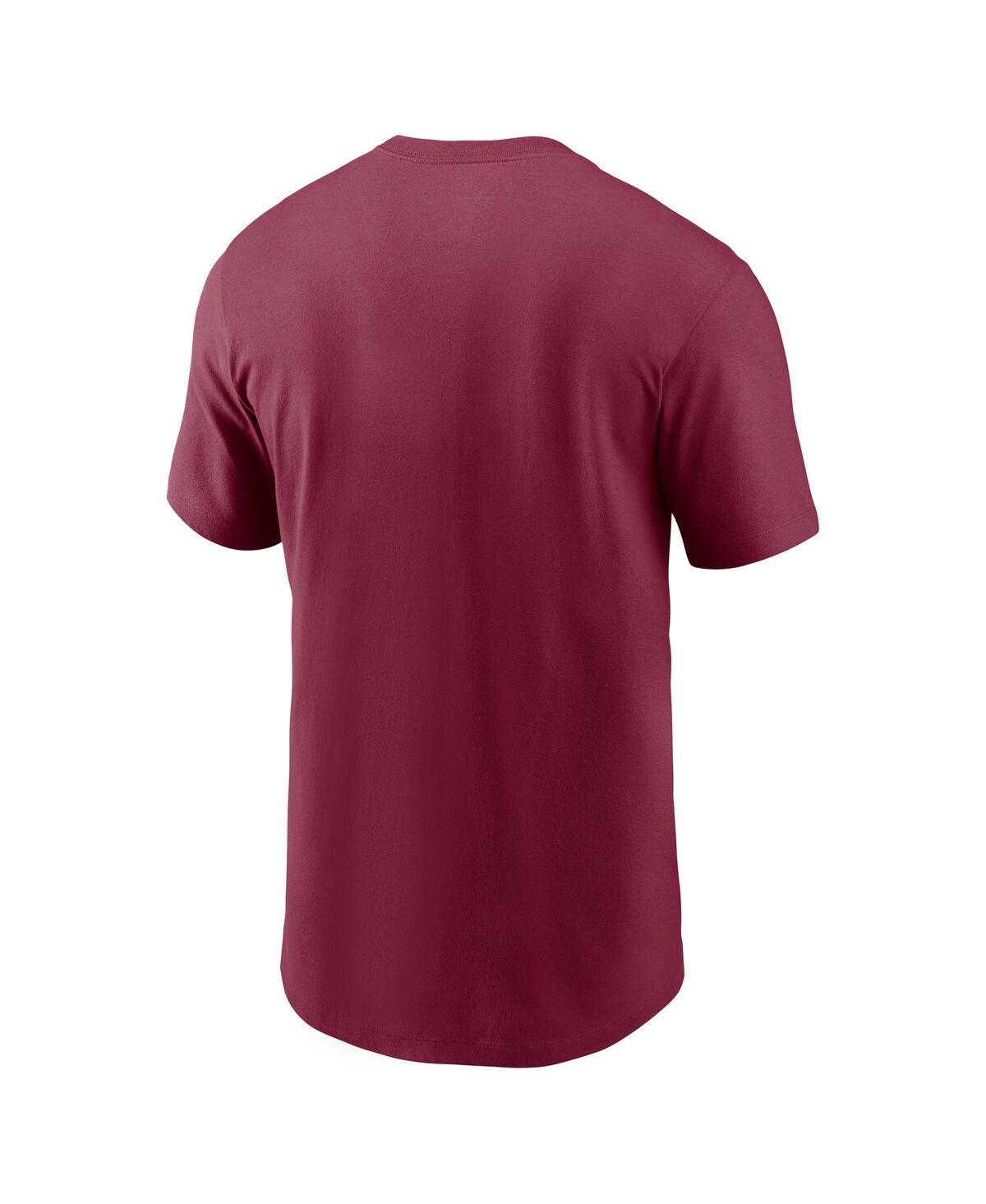Nike Men's Garnet Florida State Seminoles Essential Baseball Arch T-shirt In Burgundy