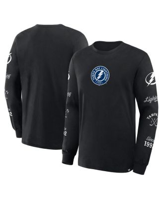 Fanatics - Men's Black Tampa Bay Lightning Boxed In Legacy Long Sleeve T-Shirt