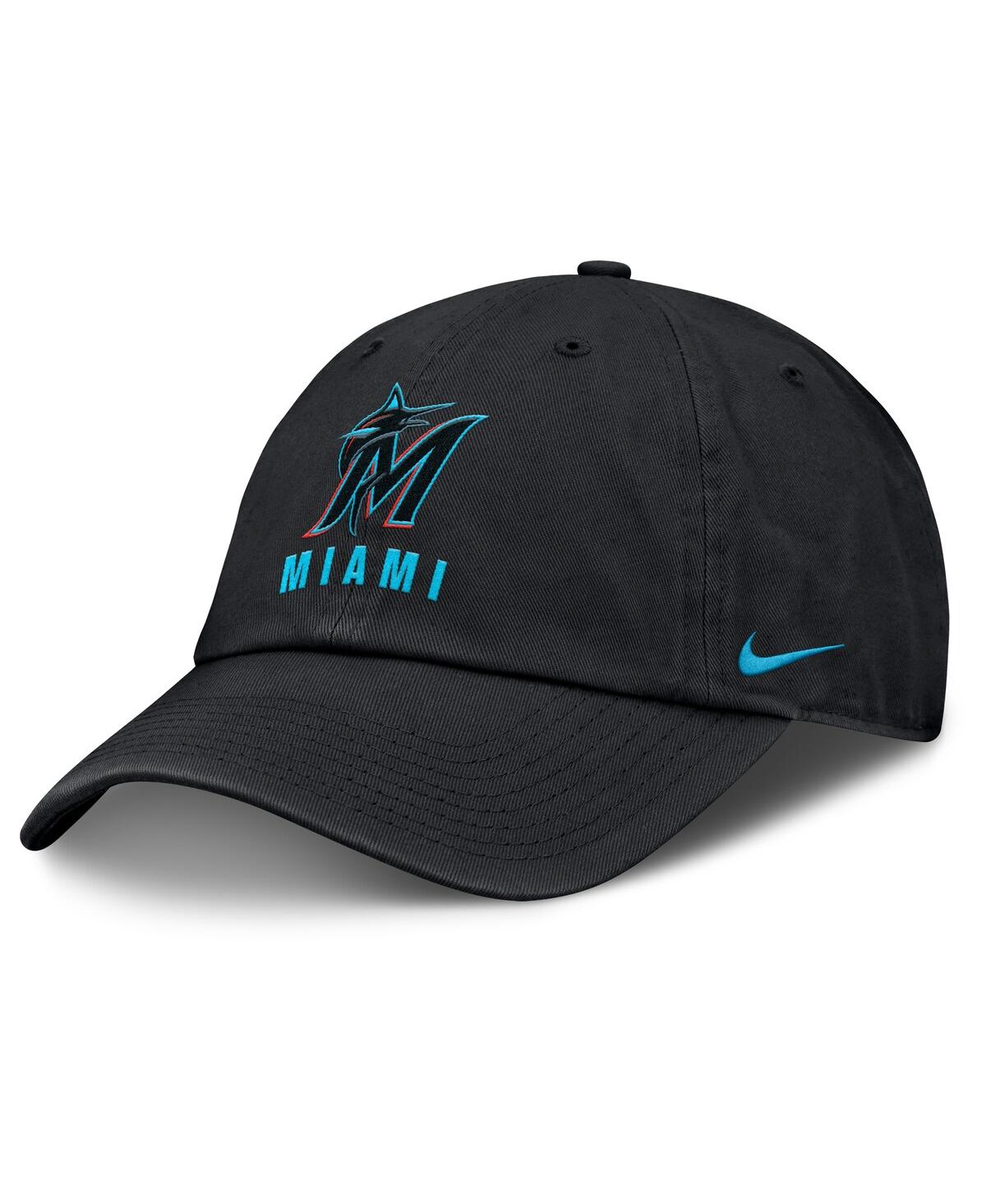 Nike Women's Black Miami Marlins Club Adjustable Hat
