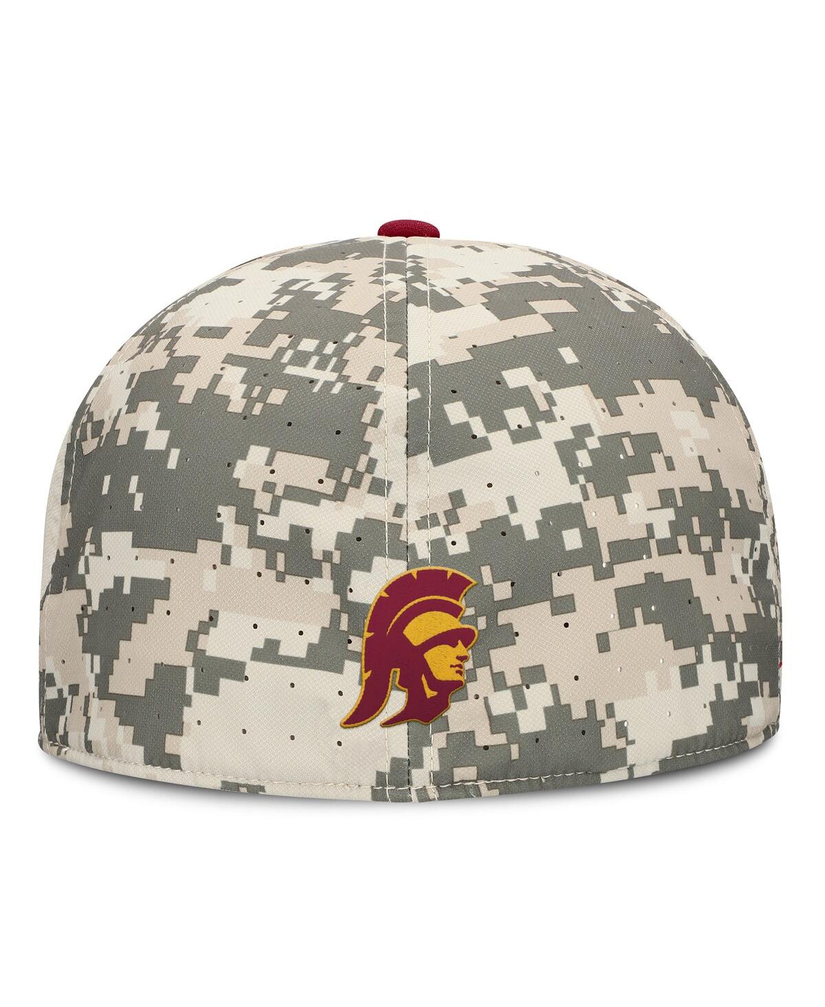 Nike Men's Digital Camo Usc Trojans 2025 Dugout True Performance Fitted Hat In Camo