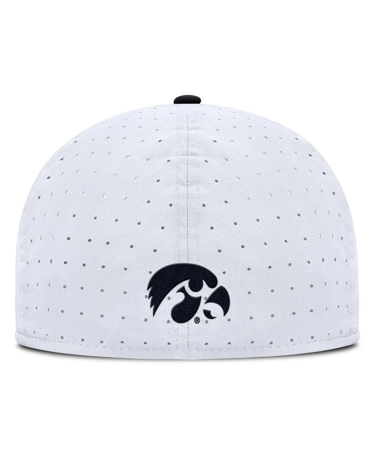 Nike Men's White Iowa Hawkeyes On-Field Dugout True Performance Fitted Hat