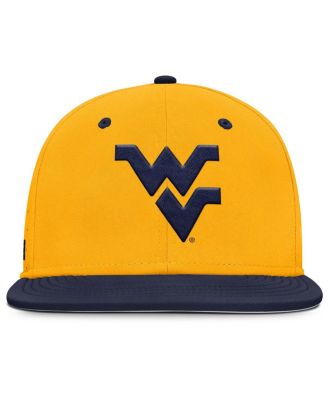 Men's Gold West Virginia Mountaineers On-Field Dugout True Performance Fitted Hat