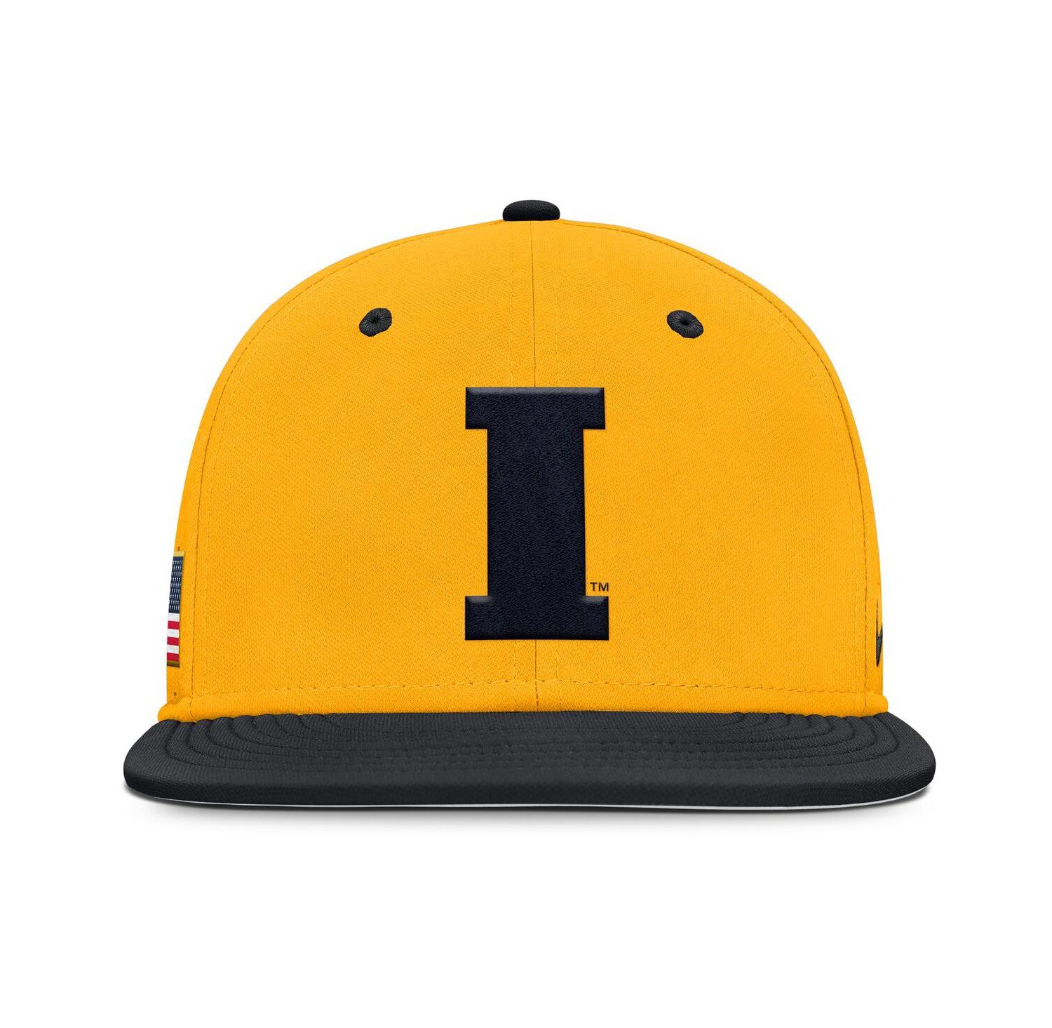 Men's Gold Iowa Hawkeyes On-Field Dugout True Performance Fitted Hat