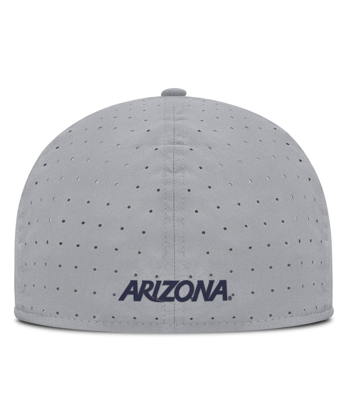 Nike Men's Gray Arizona Wildcats On-field Dugout True Performance Fitted Hat In Gray