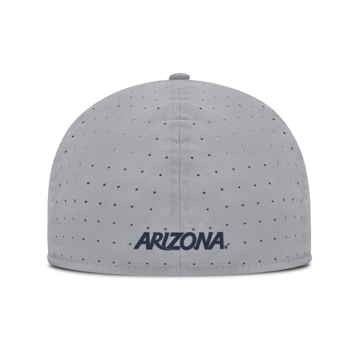 Men's Gray Arizona Wildcats On-Field Dugout True Performance Fitted Hat