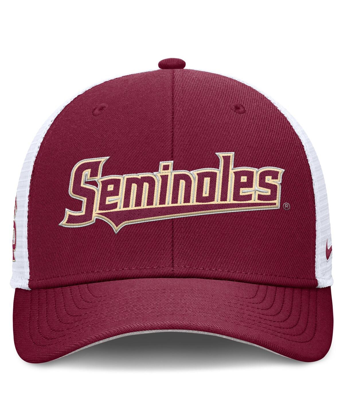Nike Men's Garnet Florida State Seminoles 2025 Dugout Coaches Rise Performance Trucker Adjustable Hat In Garnet
