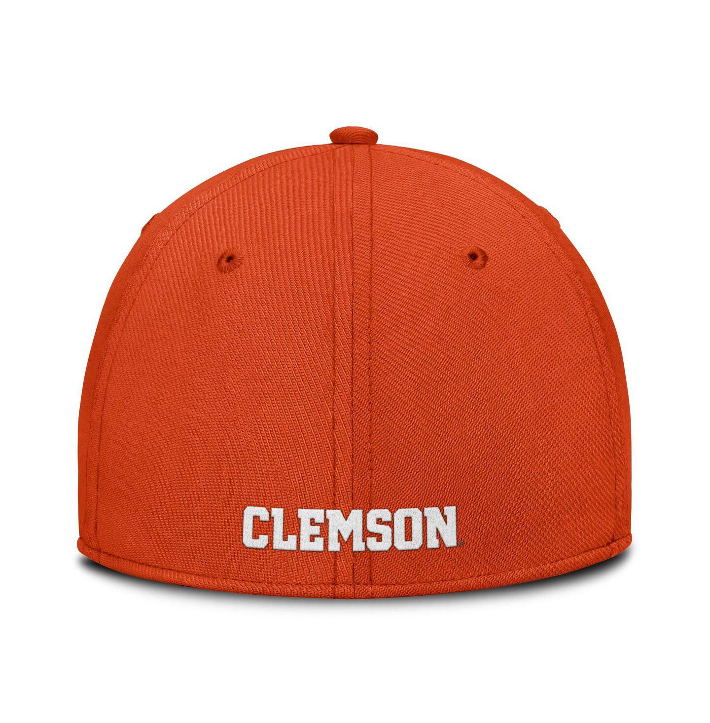 Мужская кепка Nike Orange Clemson Tigers 2025 Dugout Coaches Rise Swoosh Performance Flex Hat — фото 2