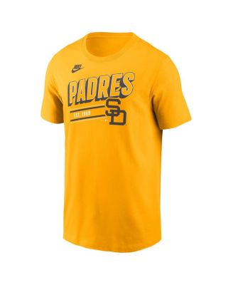 Men's Gold San Diego Padres Cooperstown Collection Retro T-Shirt