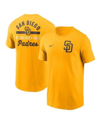 Nike - Men's Gold San Diego Padres 2-Hit T-Shirt