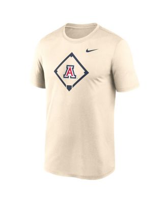 Men's Cream Arizona Wildcats Legend Baseball Icon Performance T-Shirt