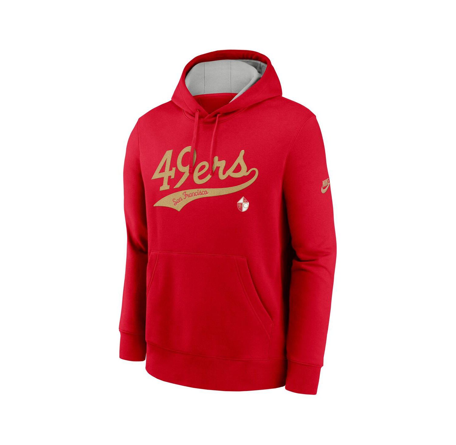 Men's Scarlet San Francisco 49ers Rewind Club Logo Pullover Hoodie