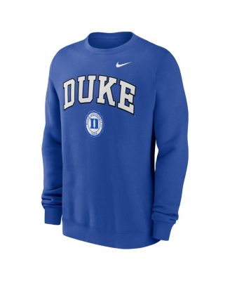 Men's Royal Duke Blue Devils Arched Seal Pullover Sweatshirt