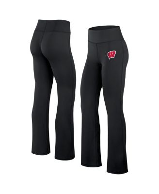 Fanatics - Women's Black Wisconsin Badgers Training Camp Maxed Out Flare Leggings